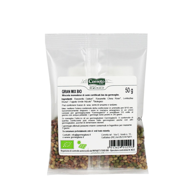 Seeds for sprouters Gran Mix - 10 Pack x 50 gr.